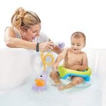 Yookidoo Baby Bath Shower Head - Elephant Water Pump with Trunk Spout Rinser - Control Water Flow from 2 Elephant Trunk Knobs for Maximum Fun in Tub or Sink for Newborn Babies (Blue) - Image 4